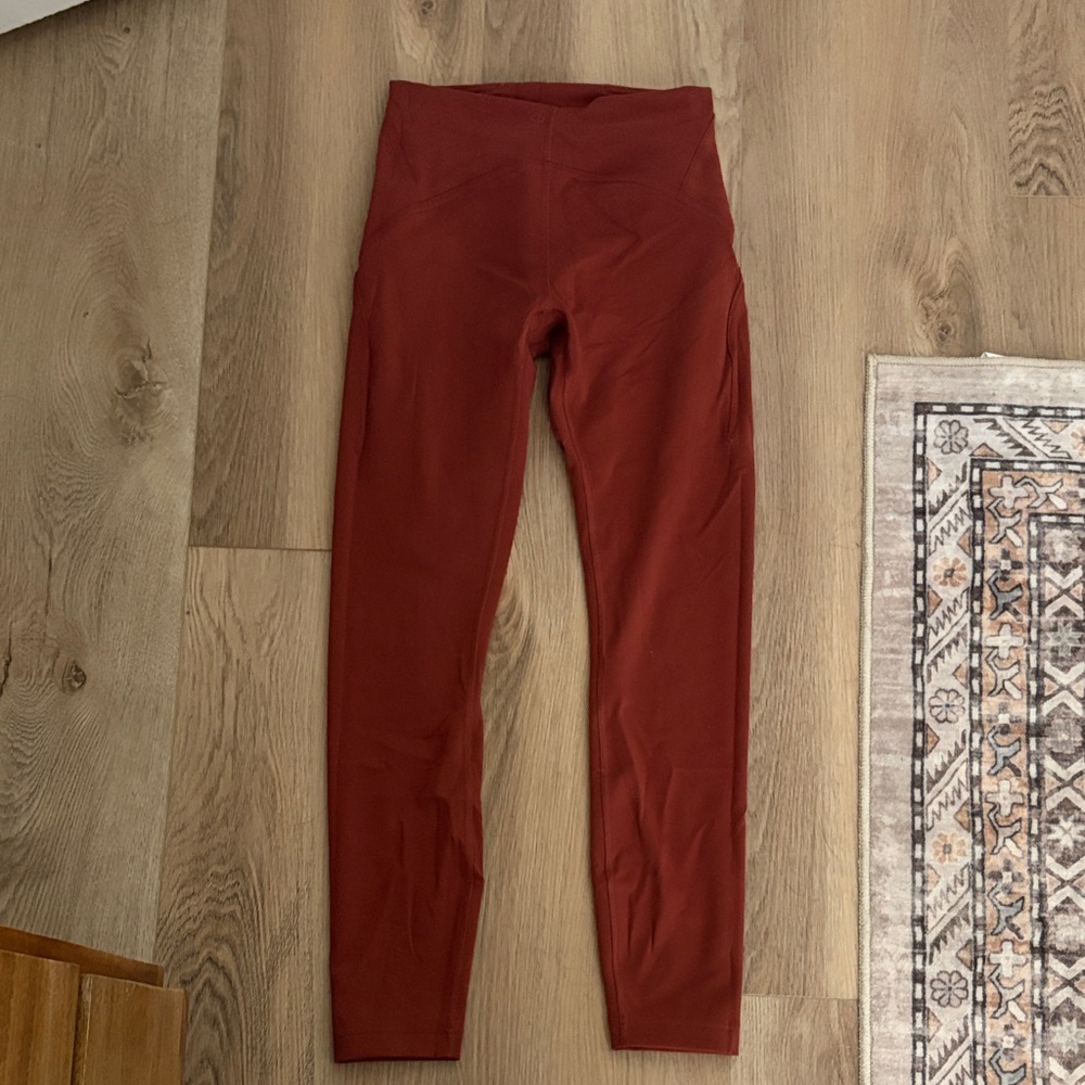 Burnt Orange Lulu Leggings - like new!